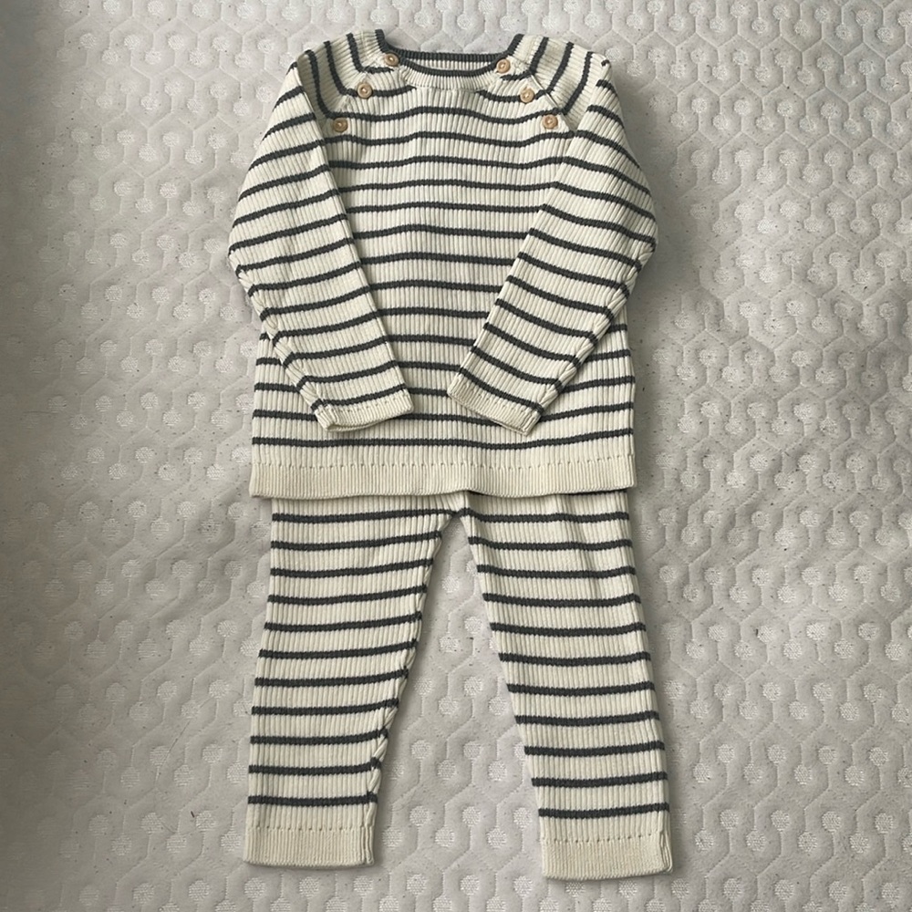 H&M Baby Striped Sweater Set